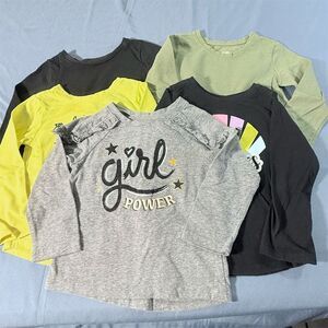 Garanimals Toddler Girls 2T Long-Sleeve Shirts Lot of 5 Fun Themes